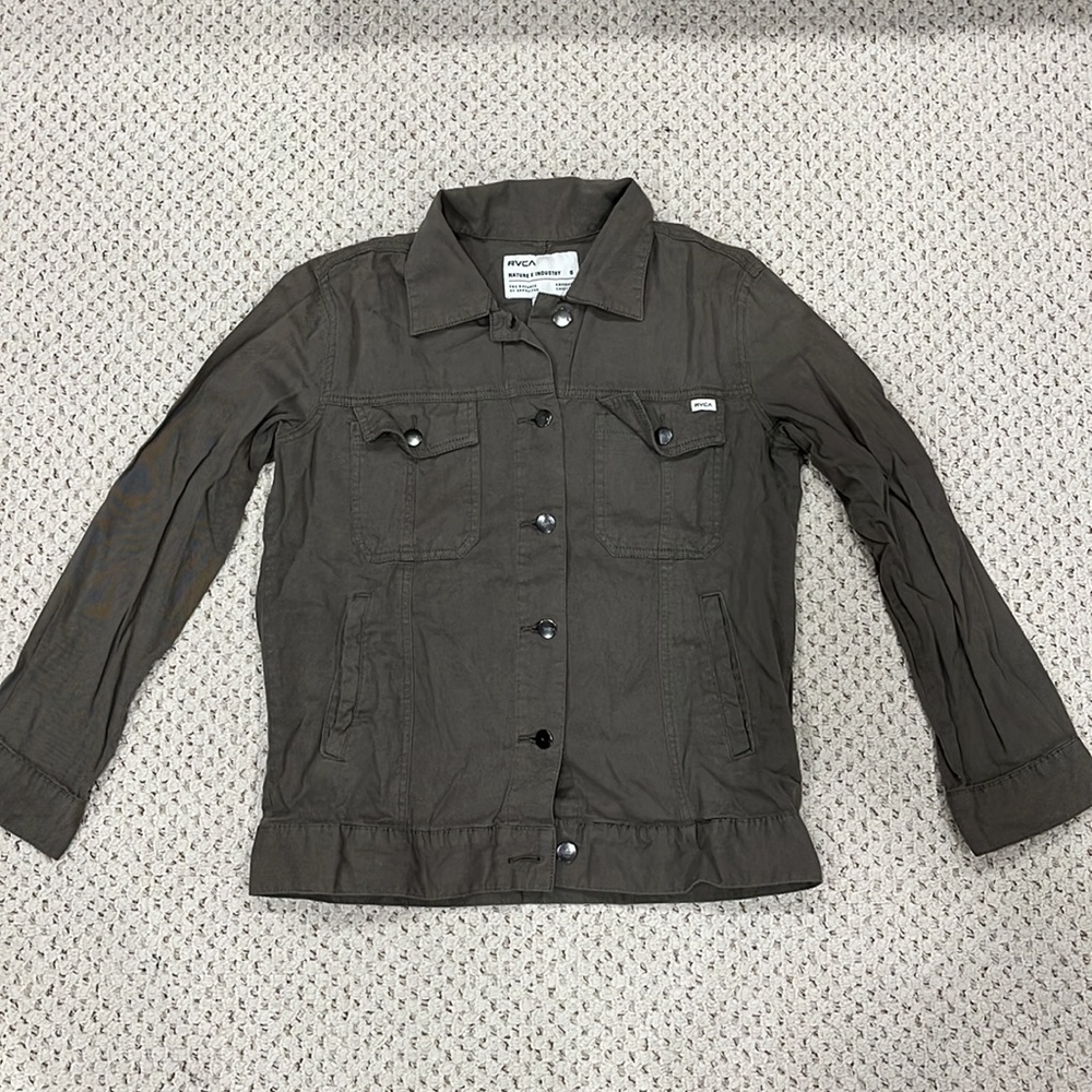 Dark Green RCVA Button Up Jacket